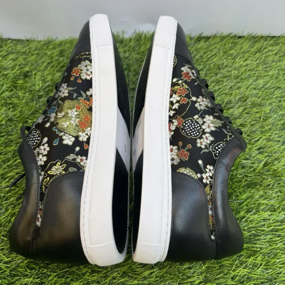Robert Graham Hemming’s Floral Fashion Sneakers Men’s Size 12 Black